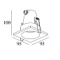 ART-SQ-65100 Светильник встраиваемый Downlight   -  Встраиваемые светильники 